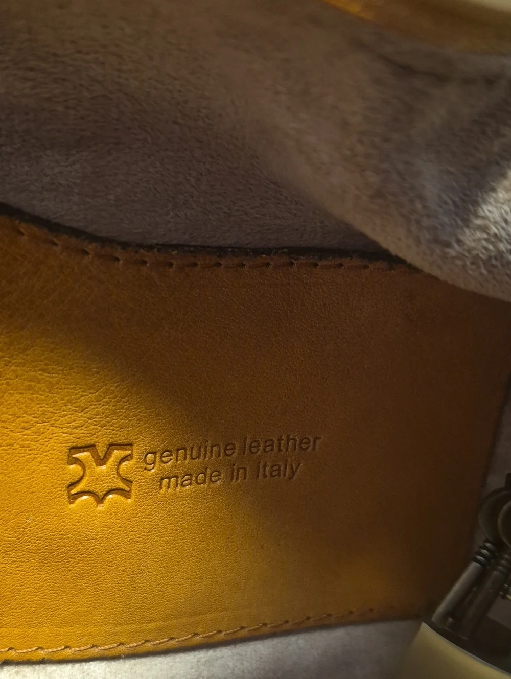 Two-Tone Brown Leather Satchel with Top Handle